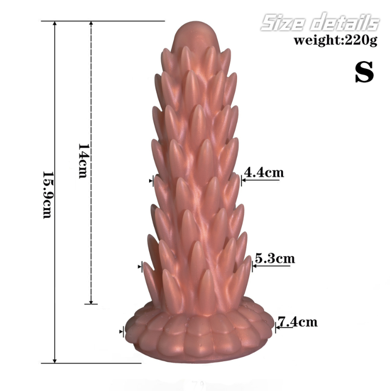 Glow in The Dark Hedgehog Butt Plug Anal Toy for Men Women Silicone Anal Training Kit with Suction Base