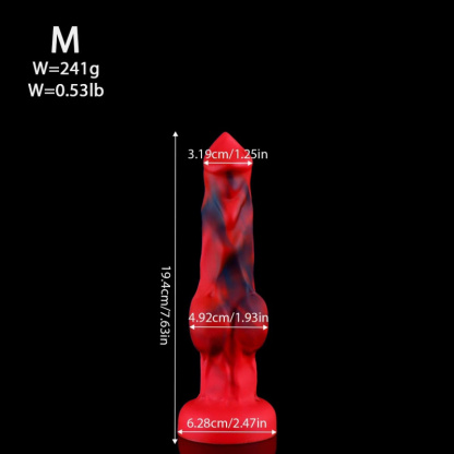 Realistic Wolf Dildo Lifelike Textured Canine Silicone Sex Toy for Women Men Extra Soft Flexible Real Feel Adult Novelty