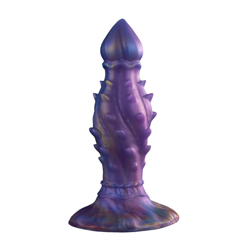 Liquid Silicone Anal Plug Dildo with Large Bumps Extra Large Wave Texture Adult Toy for Sensual Pleasure