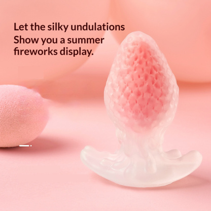 3 Pcs Strawberry Butt Plug for Women Wearable Beginner Friendly Anal Training Kit Sensual Adult Toy