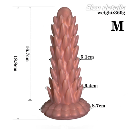 Glow in The Dark Hedgehog Butt Plug Anal Toy for Men Women Silicone Anal Training Kit with Suction Base