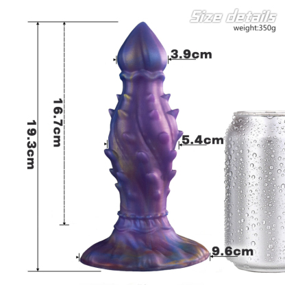 Liquid Silicone Anal Plug Dildo with Large Bumps Extra Large Wave Texture Adult Toy for Sensual Pleasure