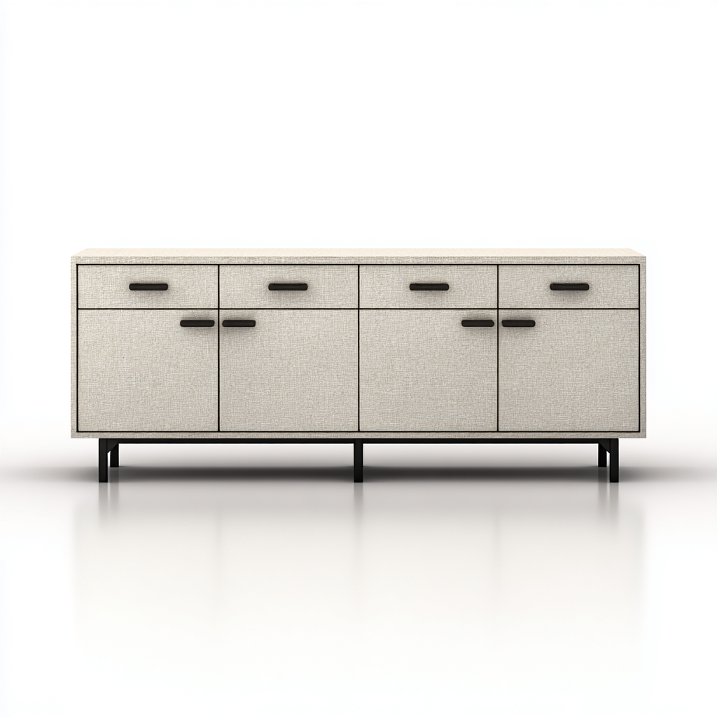 Meuble TV bois 120x40x55 cm noyer adapté au salon design moderne-Interiorvo