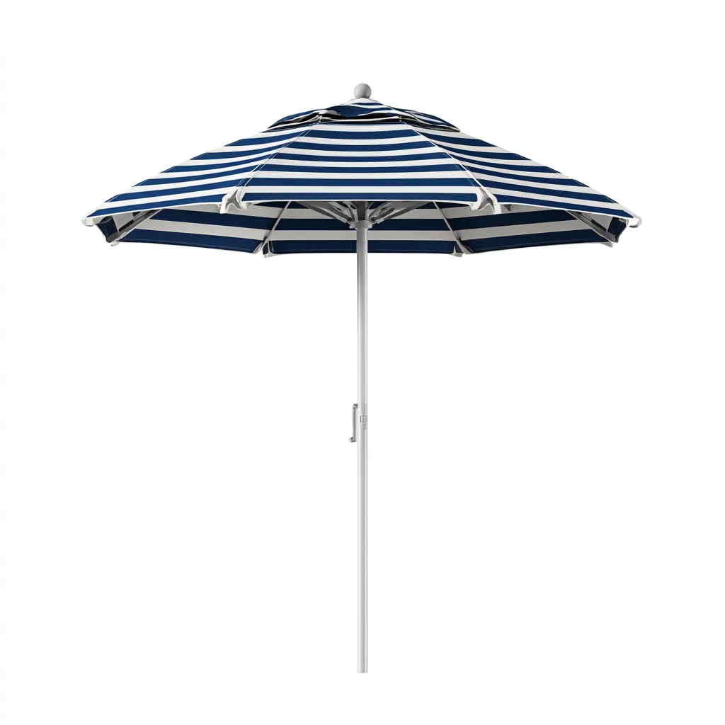 Parasol de jardin métal - tissu 200x200x230 cm bleu adapté au jardin design moderne-Interiorvo