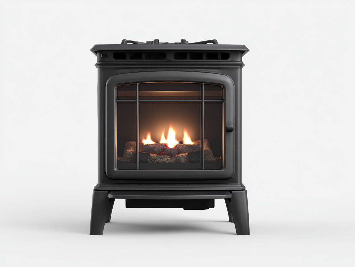 Caminetto elettrico indipendente 50x33x72 cm - nero - per soggiorno - design moderno-Graceota