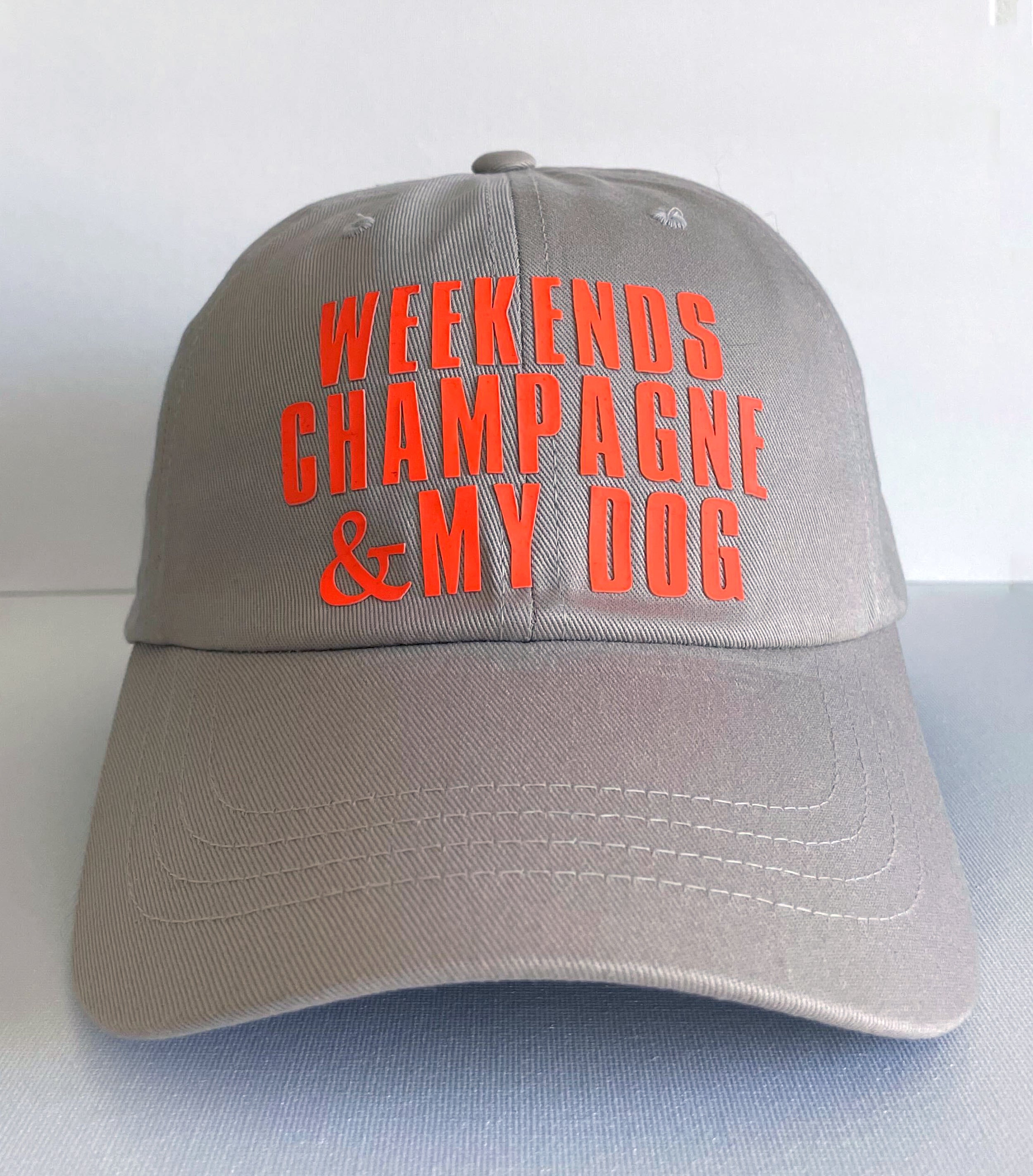 Ambeezy’s Organic LA Cap - Weekends Champagne & My Dog (Beige)-Ambeezy's Organic