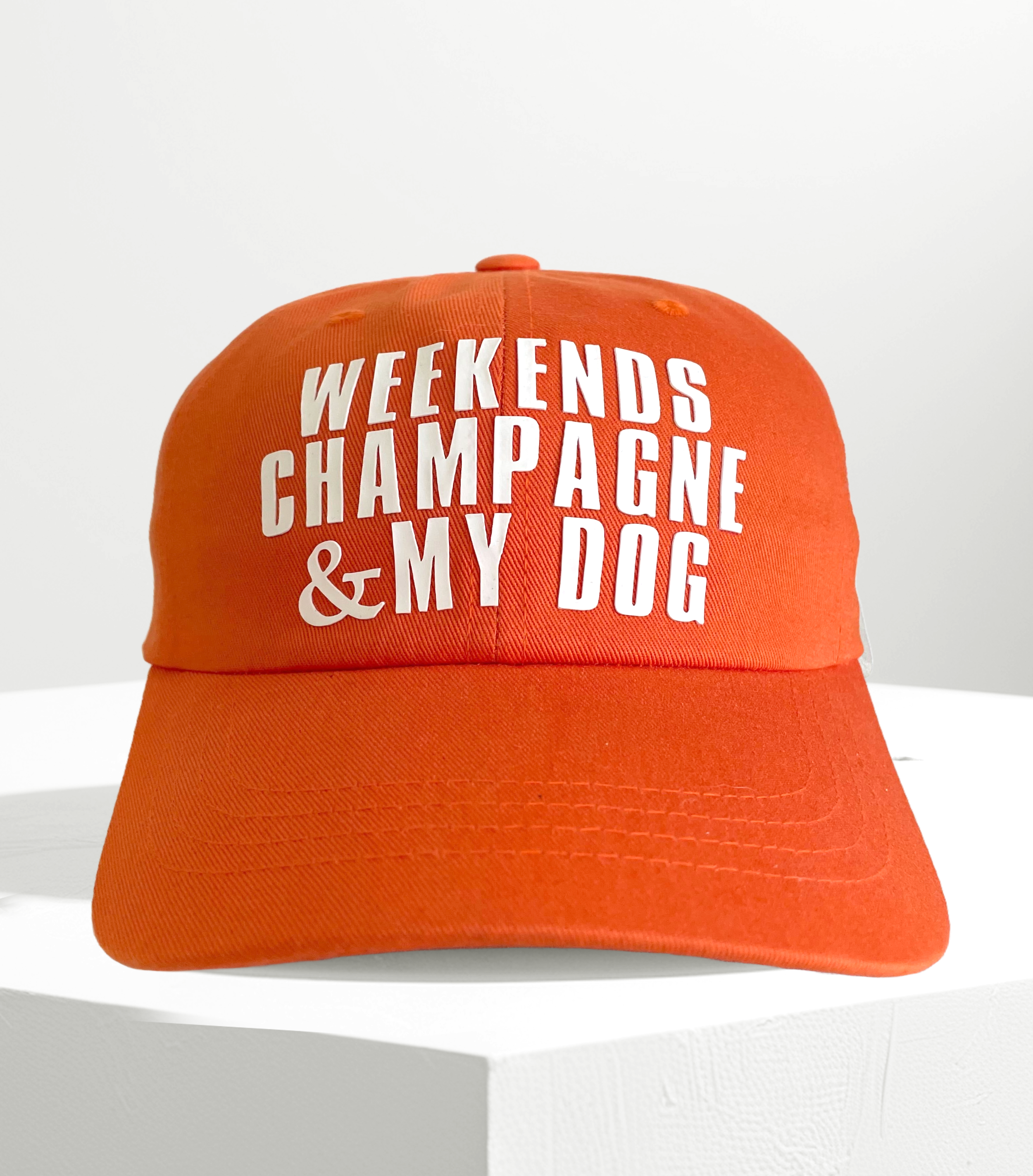 Ambeezy’s Organic LA Cap - Weekends Champagne & My Dog (Orange)-Ambeezy's Organic