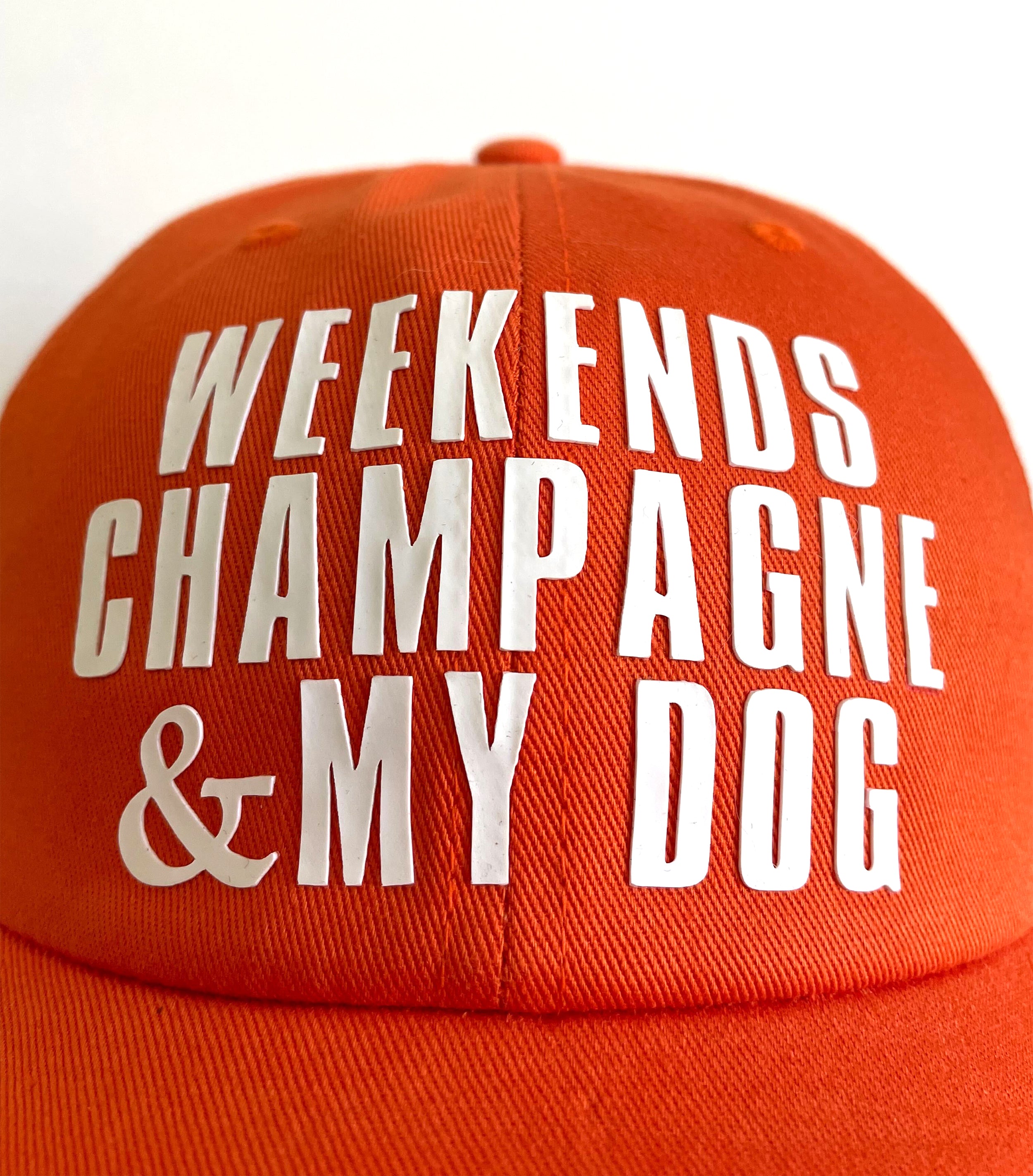 Ambeezy’s Organic LA Cap - Weekends Champagne & My Dog (Orange)-Ambeezy's Organic