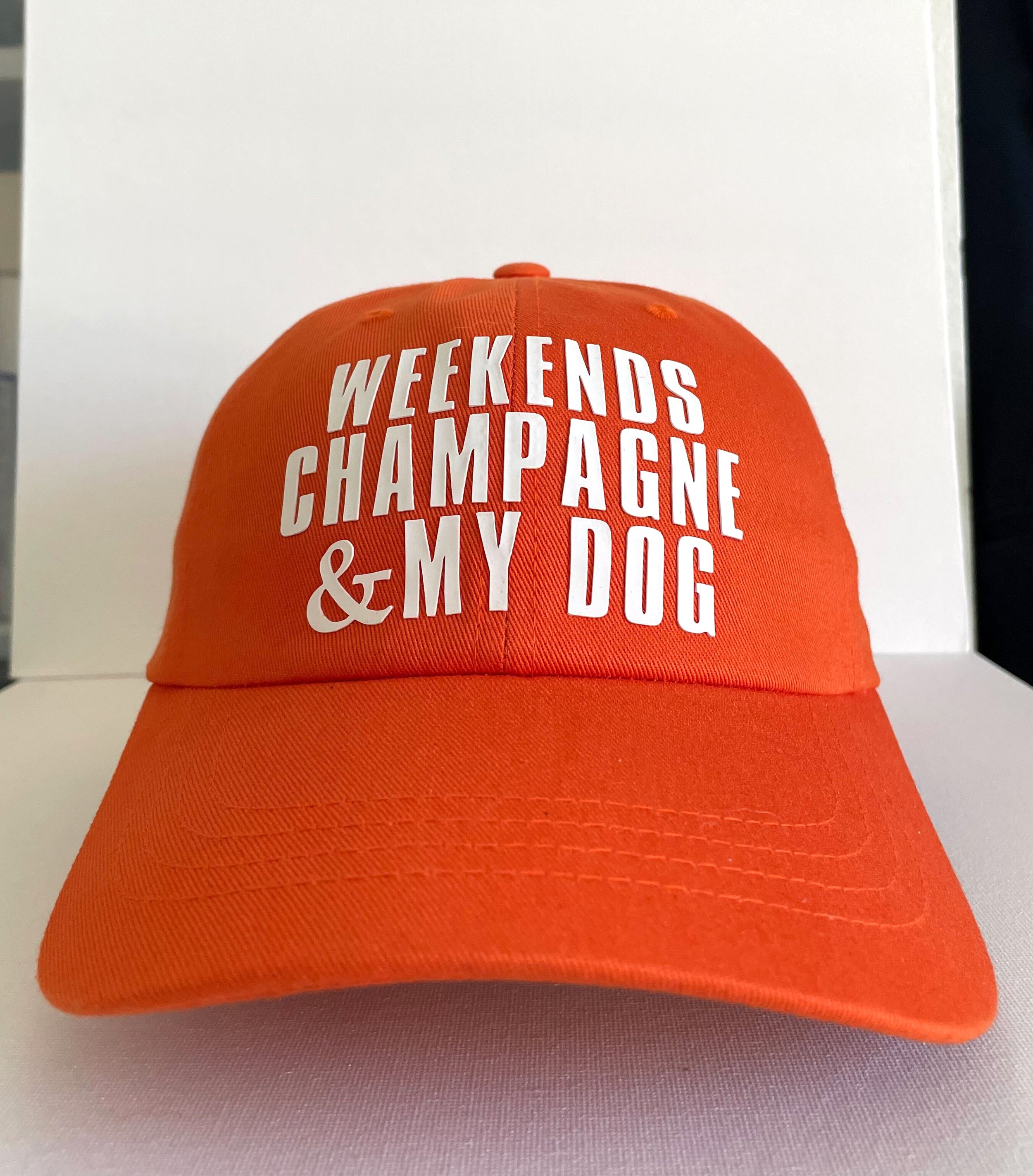 Ambeezy’s Organic LA Cap - Weekends Champagne & My Dog (Orange)-Ambeezy's Organic