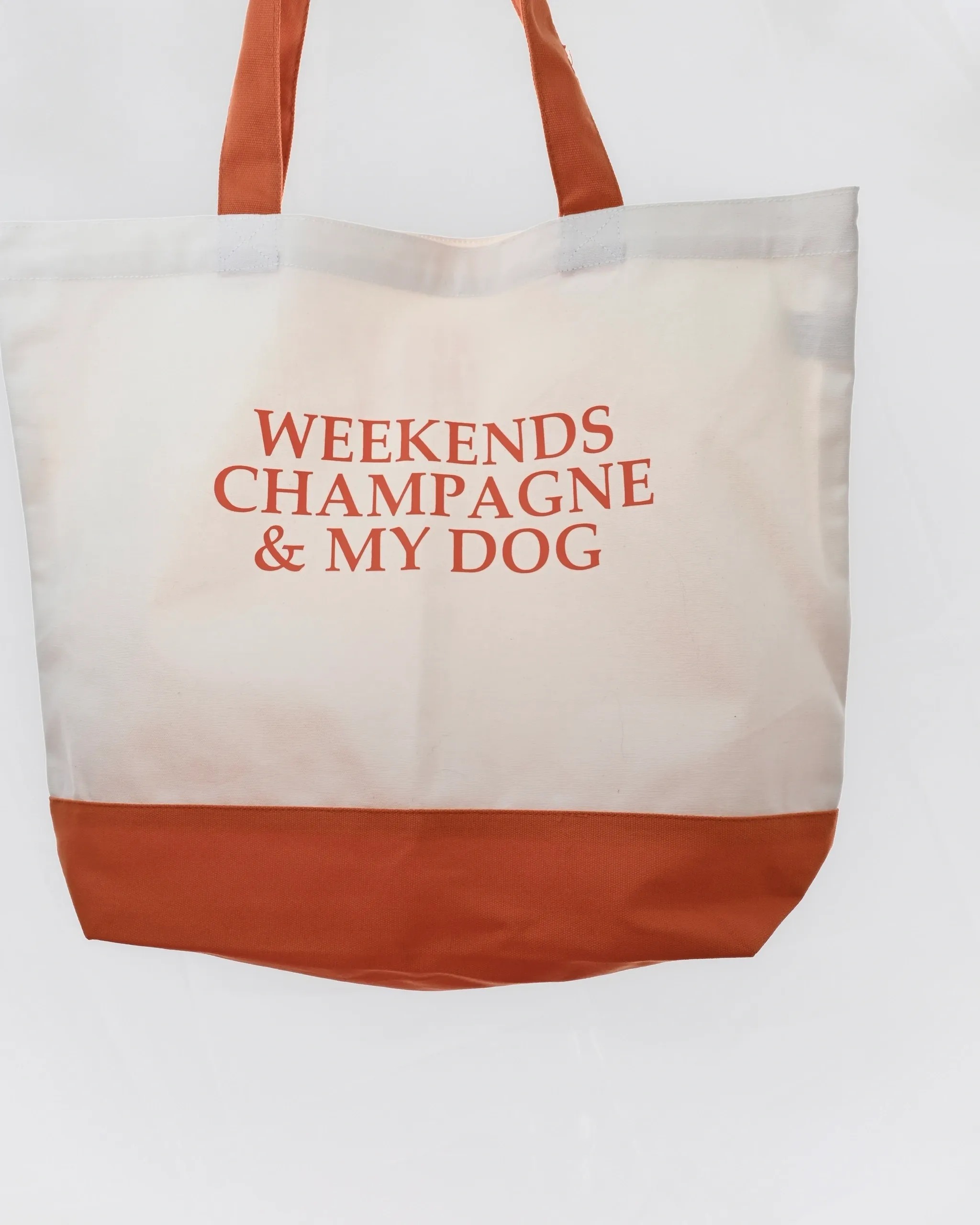 Weekends Champagne & My Dog Tote-Ambeezy's Organic