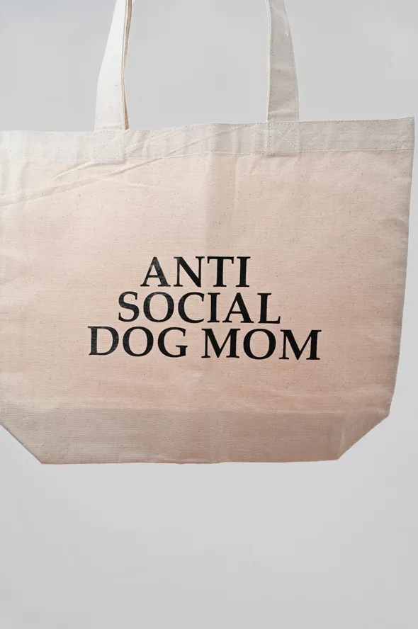 Anti Social Dog Mom Tote-Ambeezy's Organic