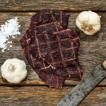 Texas Style Sugar Free Slabs Garlic Beef Jerky