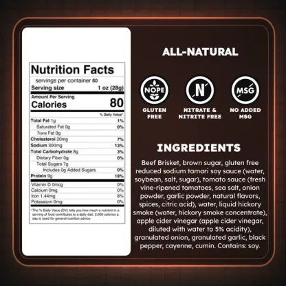 BULK Buzzin' BBQ Brisket Beef Jerky