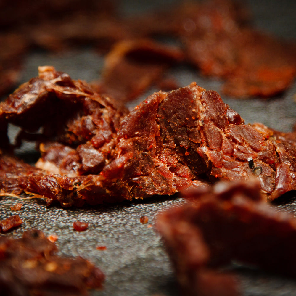 Bulk Hot Teriyaki Brisket Beef Jerky (2.25 oz 12-pack)