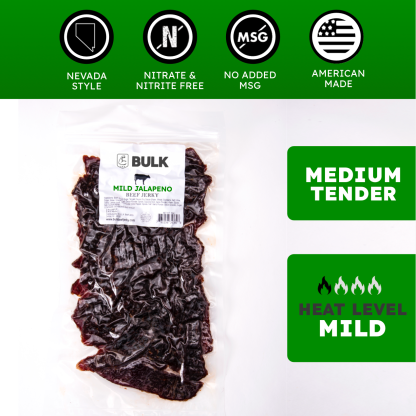 Nevada Mild Jalapeno Jerky - BULK JERKY