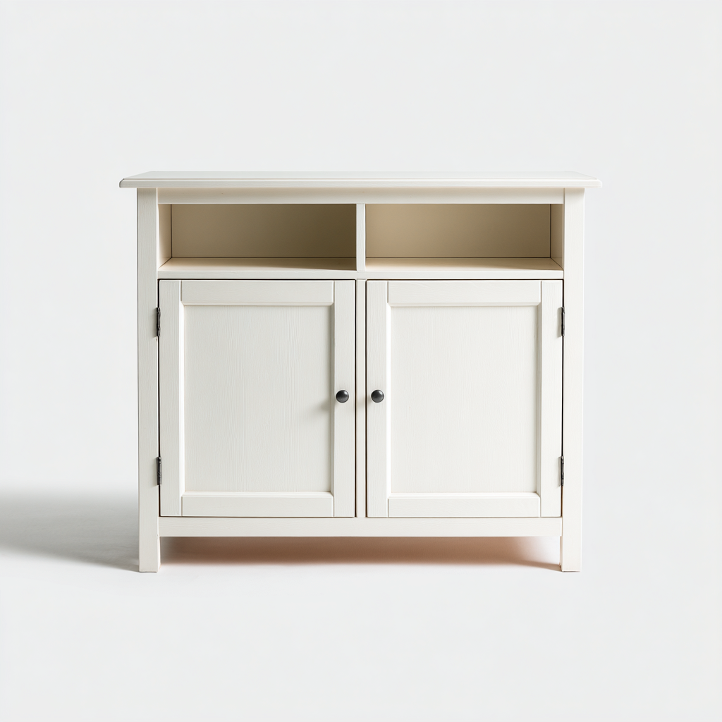 Meuble de rangement de cuisine-MDF-78x35x88 cm-blanc-design classique-Luxeare