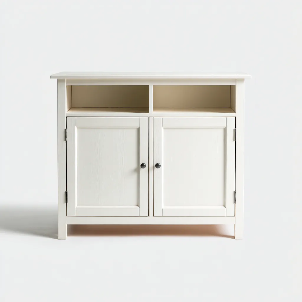 Meuble de rangement de cuisine-MDF-78x35x88 cm-blanc-design classique-Luxeare