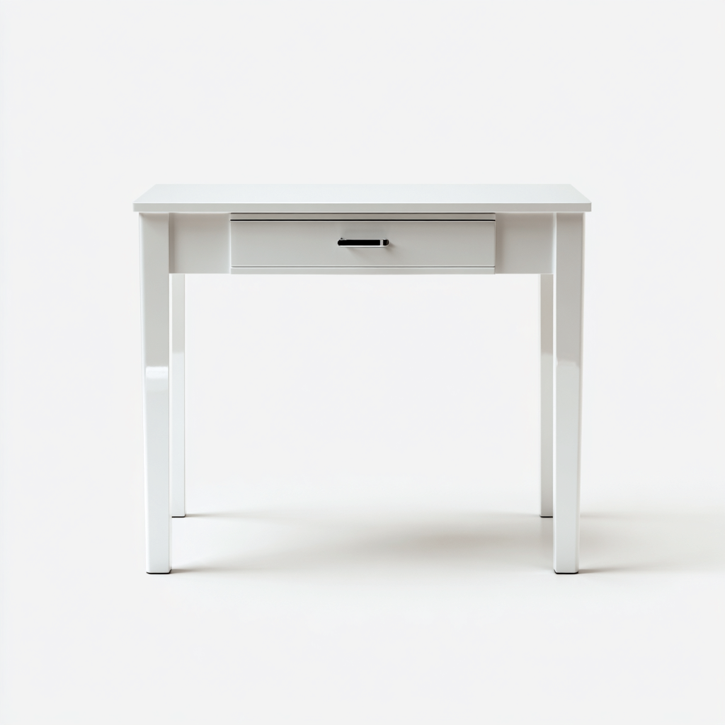 Bureau-MDF-90x45x76 cm-Blanc-Style Moderne-Luxeare