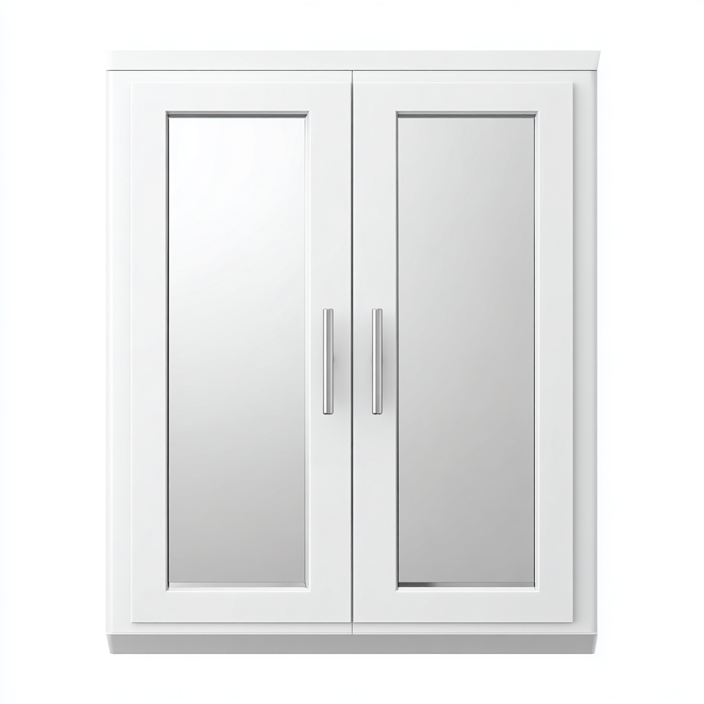 Rangement de salle de bain-bois-verre-60x18x70 cm-blanc-design moderne-Luxeare