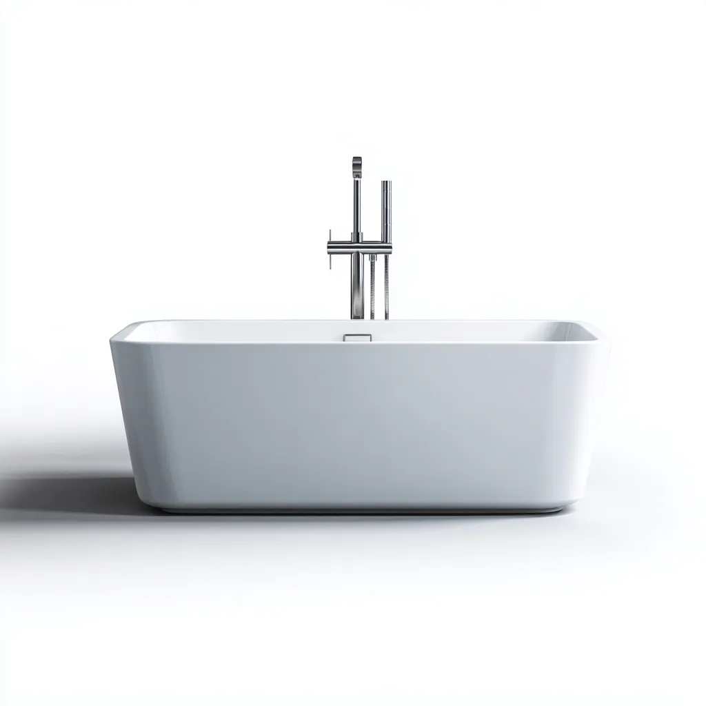 Baignoire - Acrylique - 176x82x60 cm - Blanc - Design moderne-Luxeare