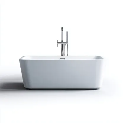 Baignoire - Acrylique - 176x82x60 cm - Blanc - Design moderne-Luxeare