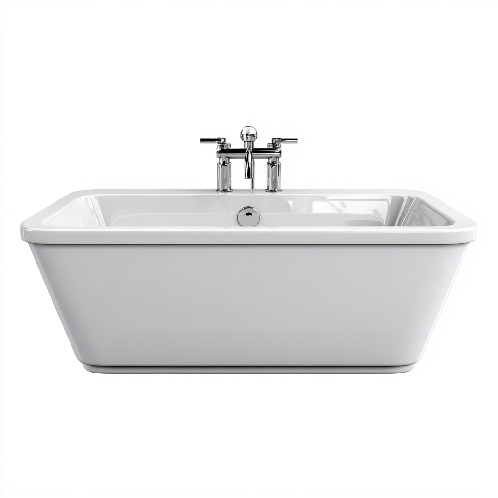 Baignoire - Acrylique - 175x83x60 cm - Blanc - Design contemporain-Luxeare