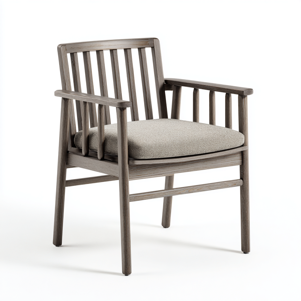 Chaise de jardin - bois-tissu - 61x58x89 cm - gris-beige - style contemporain-Luxeare