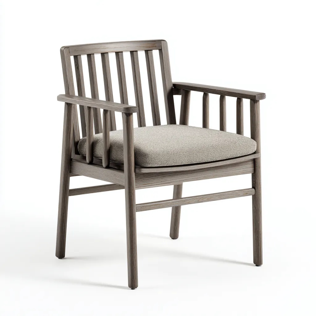 Chaise de jardin - bois-tissu - 61x58x89 cm - gris-beige - style contemporain-Luxeare