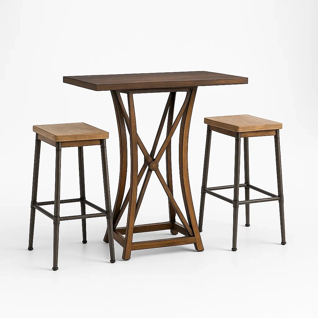 Mobilier de bar,Ensemble table et chaises de bar