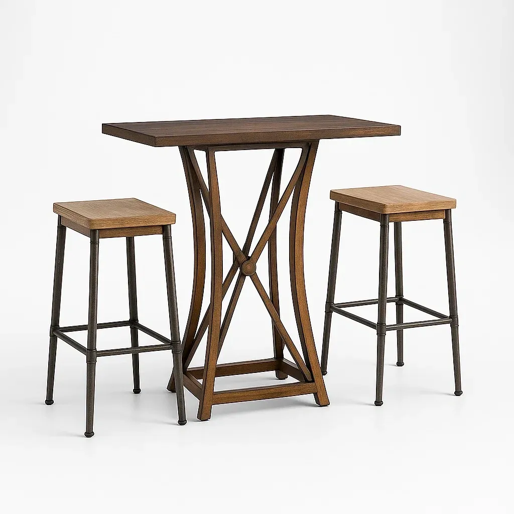 Mobilier de bar,Ensemble table et chaises de bar
