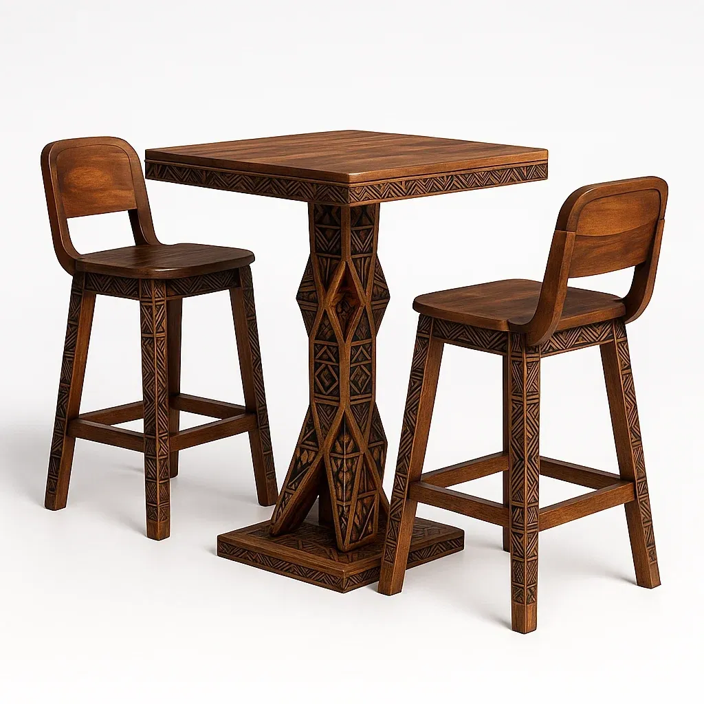 Mobilier de bar,Ensemble table et chaises de bar