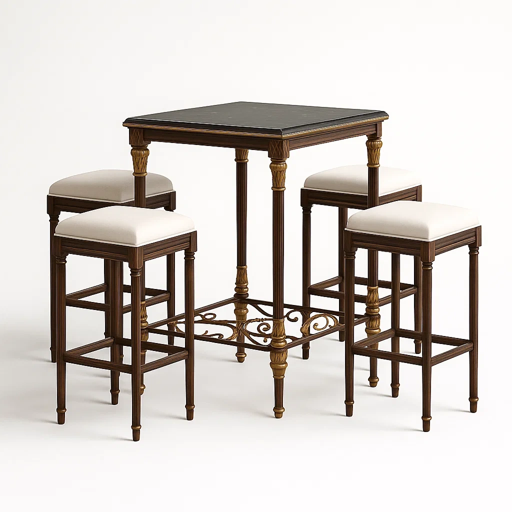 Mobilier de bar,Ensemble table et chaises de bar