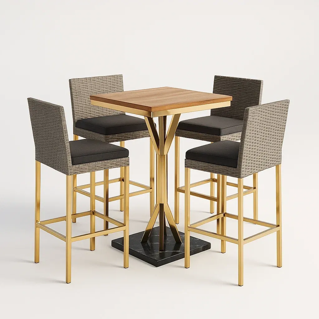 Mobilier de bar,Ensemble table et chaises de bar