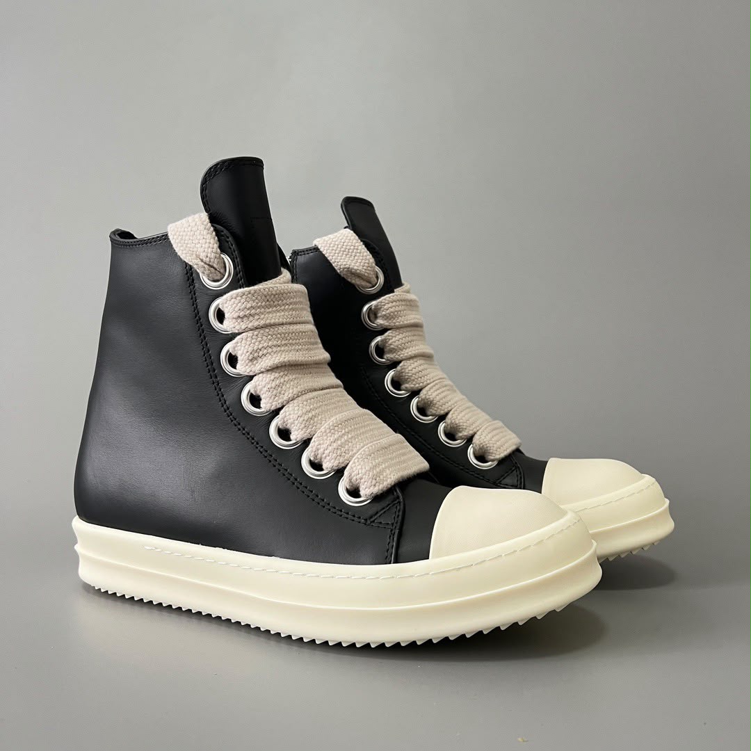 Rick Owens Black Temple Jumbolace Sneakers