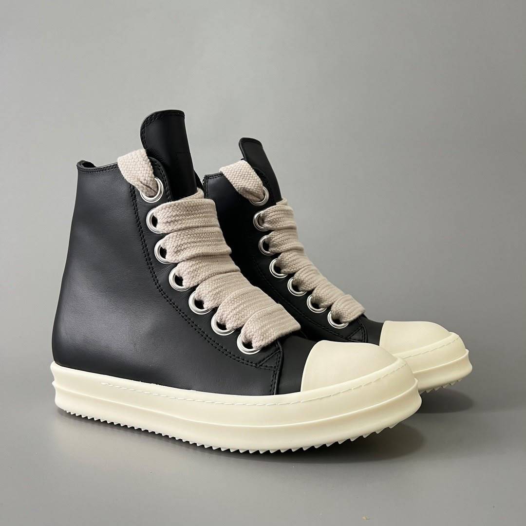 Rick Owens Black Temple Jumbolace Sneakers