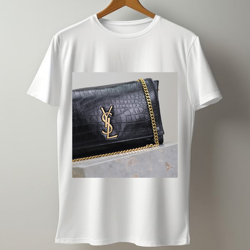 Saint LaurenX Kate Medium Reversible-Croc-Embossed-CrossbodyBag