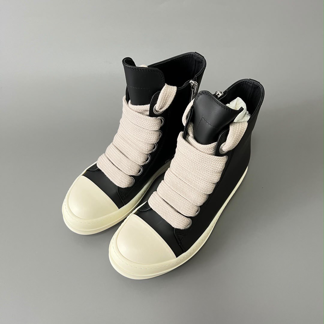 Rick Owens Black Temple Jumbolace Sneakers