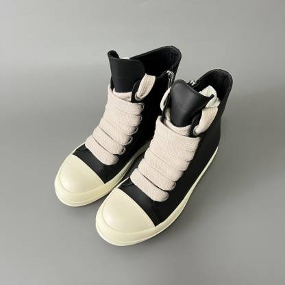 Rick Owens Black Temple Jumbolace Sneakers