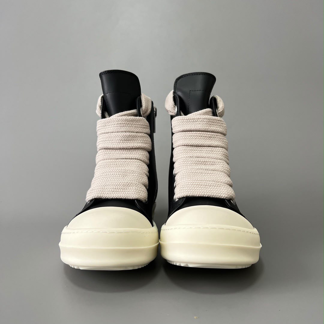 Rick Owens Black Temple Jumbolace Sneakers