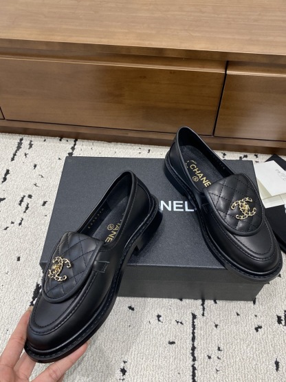 CHANEL NEW TAGS CLASSIC BLACK LOAFERS
