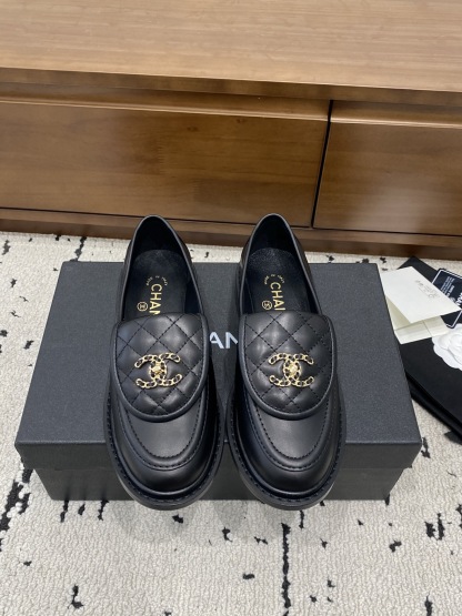 CHANEL NEW TAGS CLASSIC BLACK LOAFERS