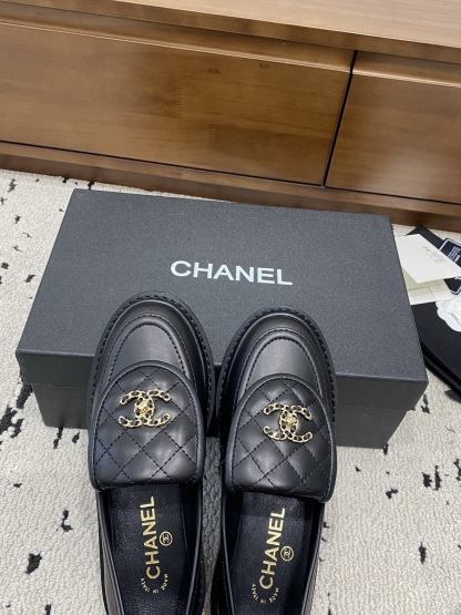 CHANEL NEW TAGS CLASSIC BLACK LOAFERS