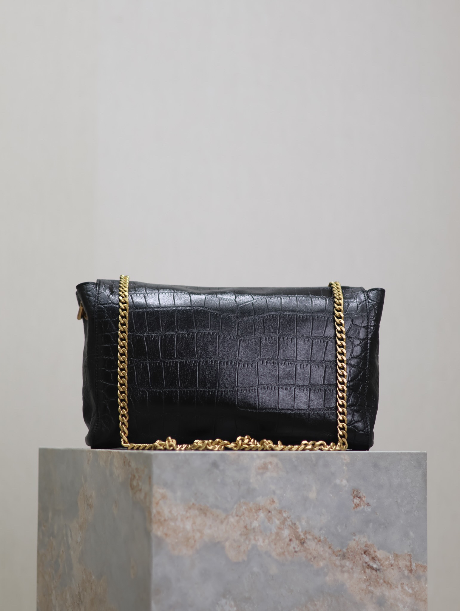 Saint LaurenX Kate Medium Reversible-Croc-Embossed-CrossbodyBag