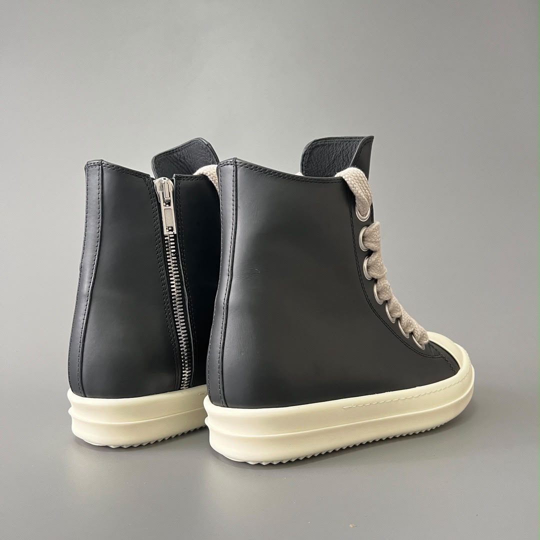Rick Owens Black Temple Jumbolace Sneakers