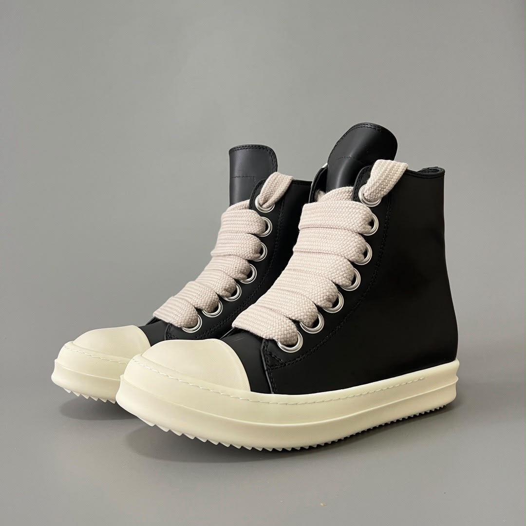Rick Owens Black Temple Jumbolace Sneakers