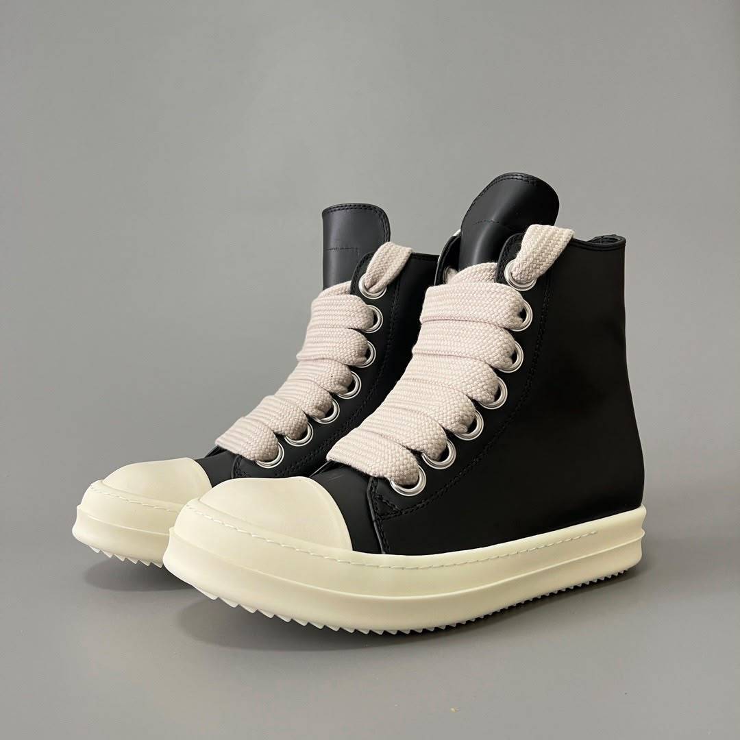 Rick Owens Black Temple Jumbolace Sneakers