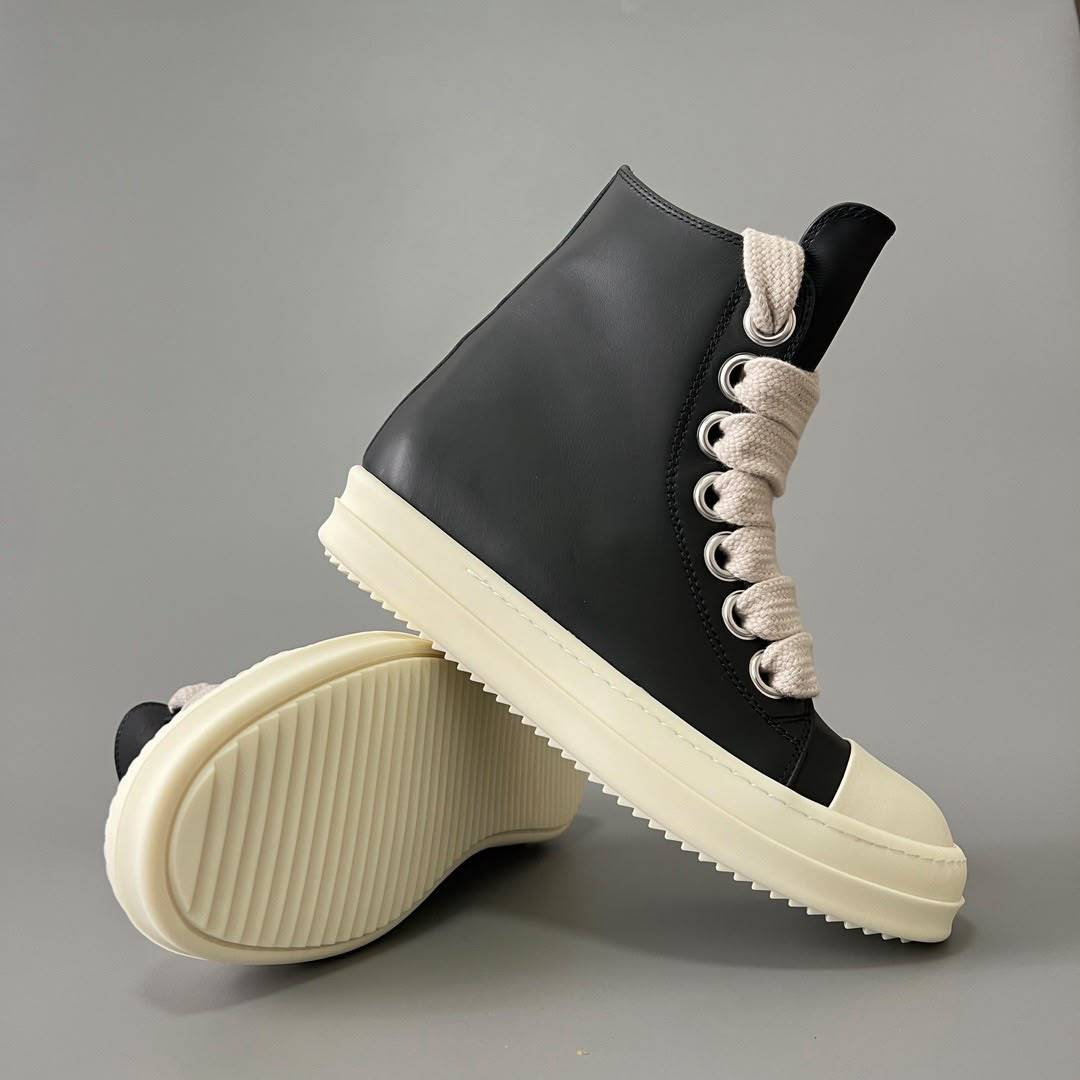 Rick Owens Black Temple Jumbolace Sneakers