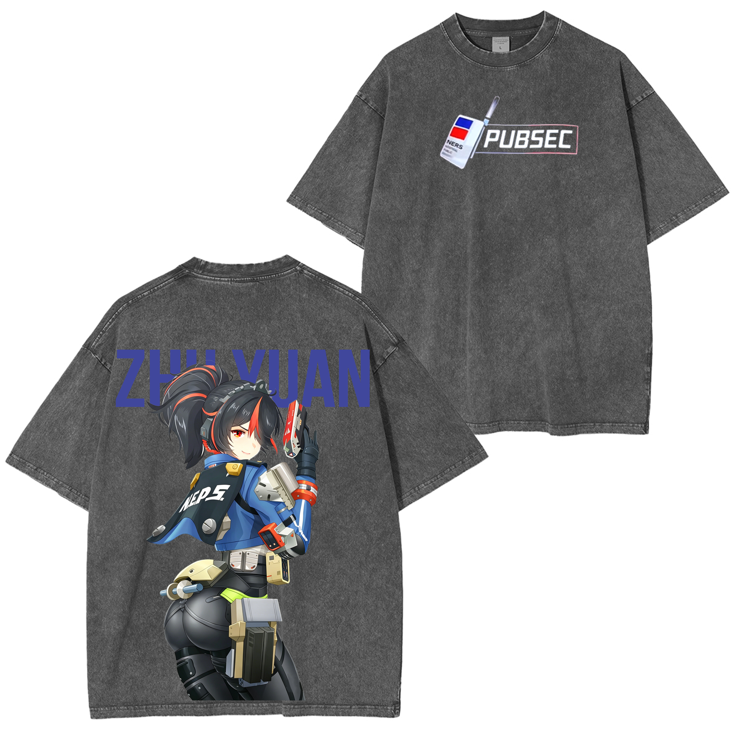 Zhu Yuan,Zenless Zone Zero Unisex Washed T-Shirt