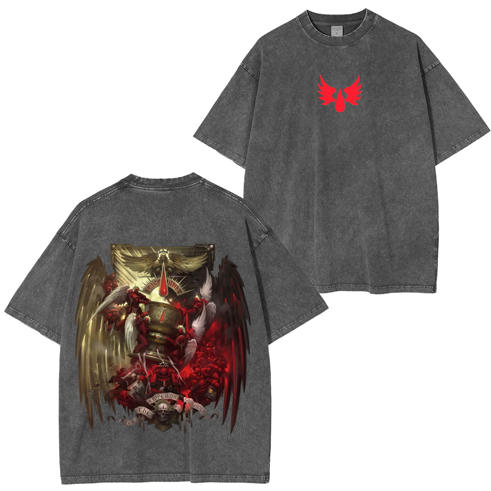 Warhammer 40k Blood Angel Vintage Unisex Washed T-Shirt