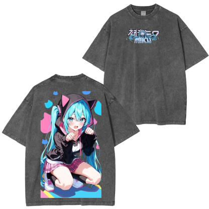 Hatsune Miku Vintage Washed T-Shirt